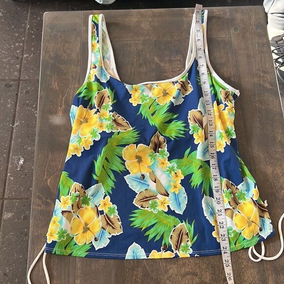 Cazimi tankini floral swimsuit tank top Sz-18W - Picture 9 of 11